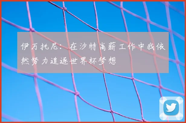 伊万托尼：在沙特高薪工作中我依然努力追逐世界杯梦想