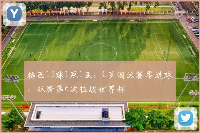 梅西13球1冠1亚，C罗淘汰赛零进球，双骄第6次征战世界杯